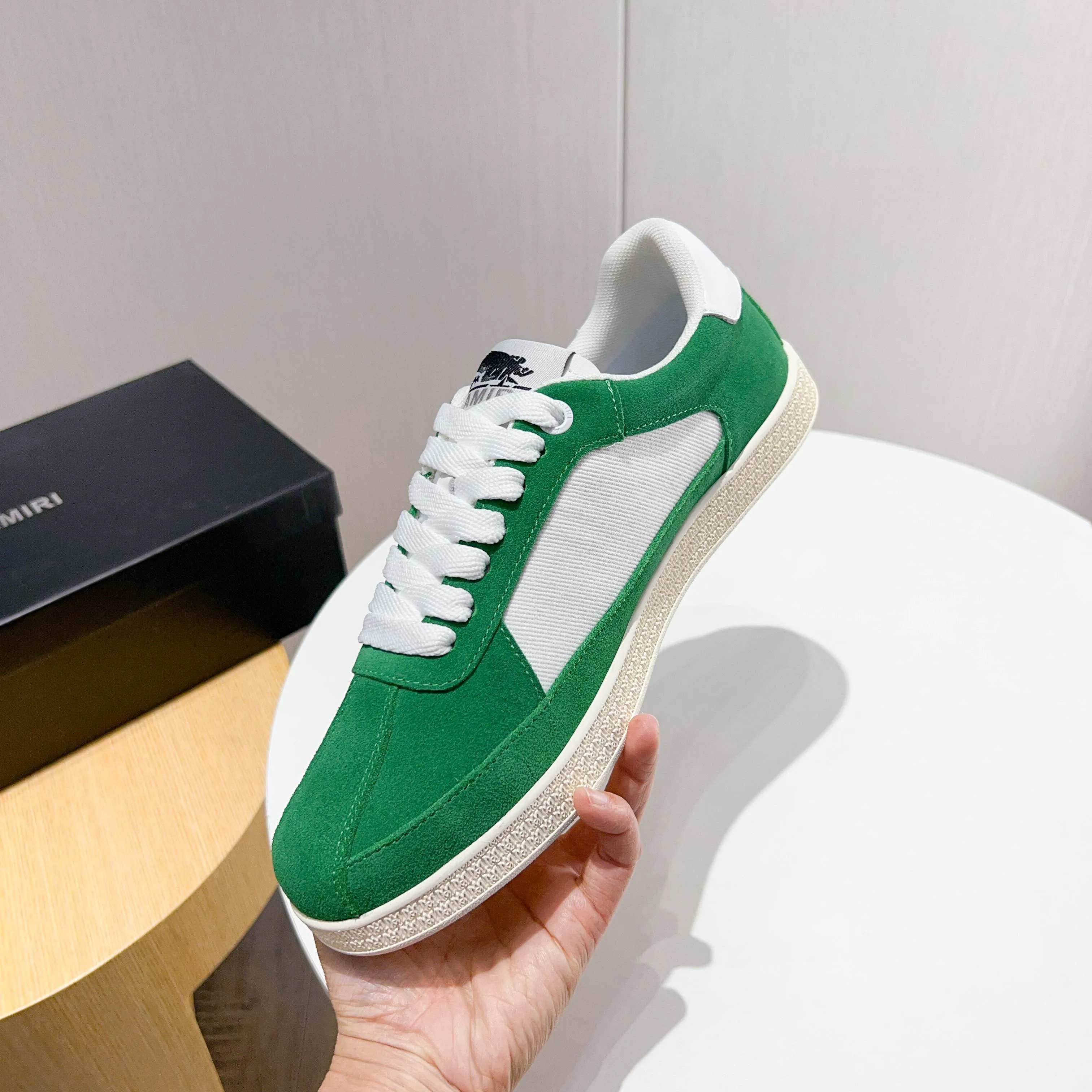 Men's shoes 💰420 [New style] 🌲🌲Balmain - New Amiri trendy shoes, low-top casual sports shoes, the same style as celebrities, made of selected pebbled cowhide and frosted cowhide, original outsole, comfortable on the feet, high-end workmanship, welcome to buy. Size: 39-45 (46 customized)